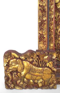 Pair of Javanese Red and Giltwood Temple Doors - 2787139
