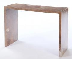 Pair of Jean Michel Frank Style Parchment Consoles Sofa Tables Contemporary - 3402699