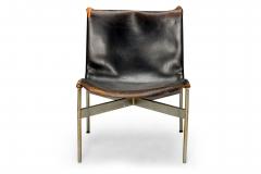 Pair of Katavolos Littell Kelley for Laverne Mid Century Chrome and Leather S - 4631362