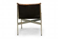 Pair of Katavolos Littell Kelley for Laverne Mid Century Chrome and Leather S - 4631366