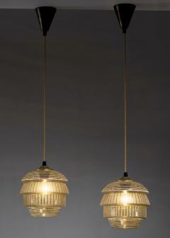 Pair of Kauklahti Glassworks pendant lamps - 4204634