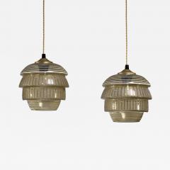 Pair of Kauklahti Glassworks pendant lamps - 4214308