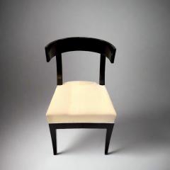 Pair of Klismos Ebonized Early 19th Century Side Chairs - 4729366