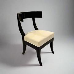 Pair of Klismos Ebonized Early 19th Century Side Chairs - 4729367