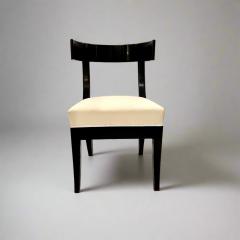 Pair of Klismos Ebonized Early 19th Century Side Chairs - 4729368