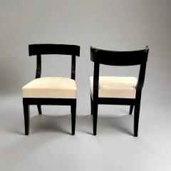 Pair of Klismos Ebonized Early 19th Century Side Chairs - 4729371