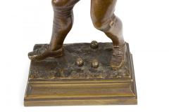 Pair of L Guillemin Bronze Sports Figures - 4657786