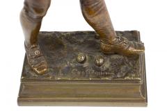 Pair of L Guillemin Bronze Sports Figures - 4657789