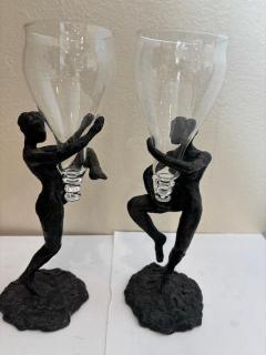 Pair of LaRoche Bronze Female Figures - 4658816