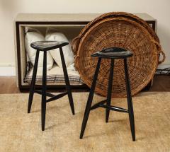 Pair of Lacquered Stools - 3700932
