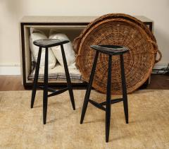 Pair of Lacquered Stools - 3700934