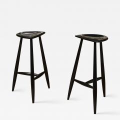 Pair of Lacquered Stools - 3704629