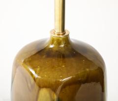 Pair of Large 1960 s Italian Glazed Ceramic Lamps  - 4227604