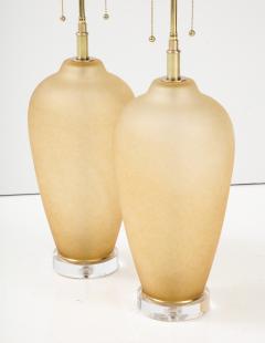 Pair of Large 1980s Murano Glass Lamps - 2806350