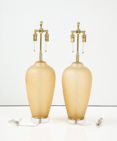 Pair of Large 1980s Murano Glass Lamps - 2806351