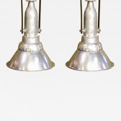 Pair of Large Aluminum Industrial Lights - 2255751