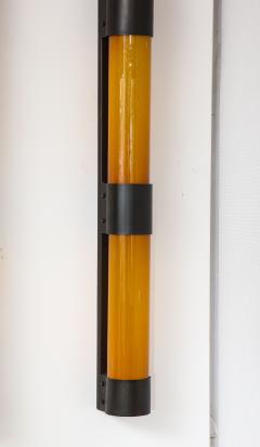 Pair of Large Amber Glass Sconces by Savoy Studios 4 Pairs Available  - 1269909