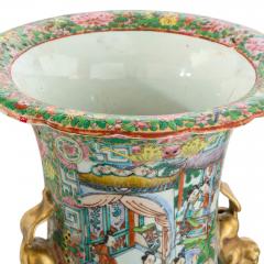 Pair of Large Antique Chinese Canton Famille Rose Porcelain Vases - 4705975