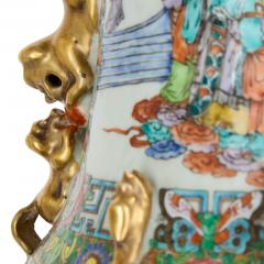 Pair of Large Antique Chinese Canton Famille Rose Porcelain Vases - 4705980