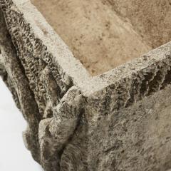 Pair of Large Antique French Faux Bois Planters - 4518136