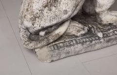 Pair of Large Antique Italian Concrete Lions - 2609966