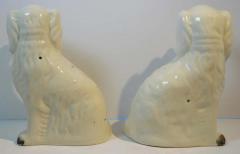 Pair of Large Antique Staffordshire Pottery King Charles Spaniels - 2251719