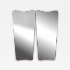 Pair of Large Contemporary Italian Brass Mirrors - 4133973
