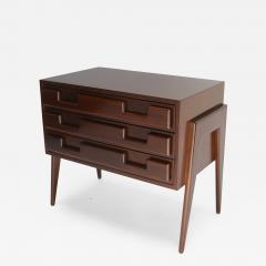 Pair of Large Custom 1960s Italian Style Nightstands with Three Drawers - 301150