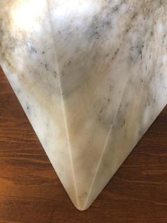 Pair of Large Custom Italian Modern Neoclassical Alabaster Wall Sconces - 1746375