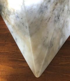 Pair of Large Custom Italian Modern Neoclassical Alabaster Wall Sconces - 1746383