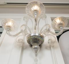 Pair of Large Custom Venetian Iridescent Wall Lights Contemporary - 1127977