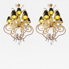 Pair of Large French Crystal Chandeliers circa 1960s - 3384404