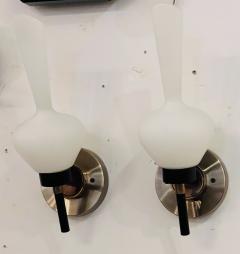 Pair of Large French Mid Century 1950s Wall Lamps - 3341025