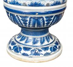 Pair of Large French Nevers Faience Pottery Orangerie Planters - 4757738