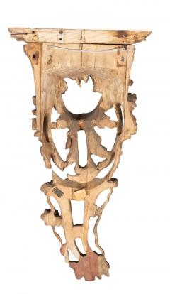 Pair of Large George III Pine Wall Brackets - 4137255