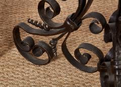 Pair of Large Iron and Bronze Torcheres - 4441577