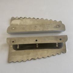 Pair of Large Italian 1950s Chrome Door Handles - 4237610
