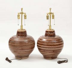 Pair of Large Italian Ceramic Lamps - 2188724