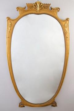 Pair of Large Italian Midcentury Gilt wood Mirror 1950 - 4064351