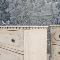 Pair of Large Italian Neoclassical Style Painted Bedside Commodes - 3964463