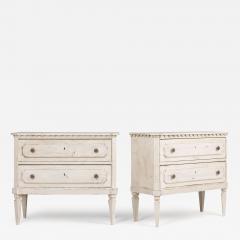 Pair of Large Italian Neoclassical Style Painted Bedside Commodes - 3966384