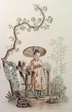 Pair of Large Louis XV Oil Painting of Chinoiserie Genre Scenes - 4629501