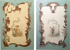Pair of Large Louis XV Oil Painting of Chinoiserie Genre Scenes - 4629503
