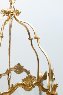 Pair of Large Louis XV Style Gilt Bronze Lanterns 19th Century - 581476