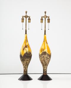 Pair of Large Mid Century Ceramic Lamps  - 2806180