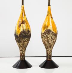 Pair of Large Mid Century Ceramic Lamps  - 2806183