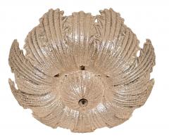 Pair of Large Murano Graniglia Glass Flush Mounts - 4618418