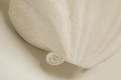 Pair of Large Plaster Shells Wall Sconces - 4382940