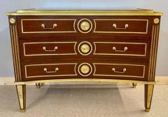 Pair of Large Russian Neoclassical Style Inverted Front Commodes Chests - 2915266