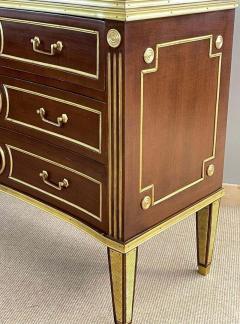 Pair of Large Russian Neoclassical Style Inverted Front Commodes Chests - 2915272